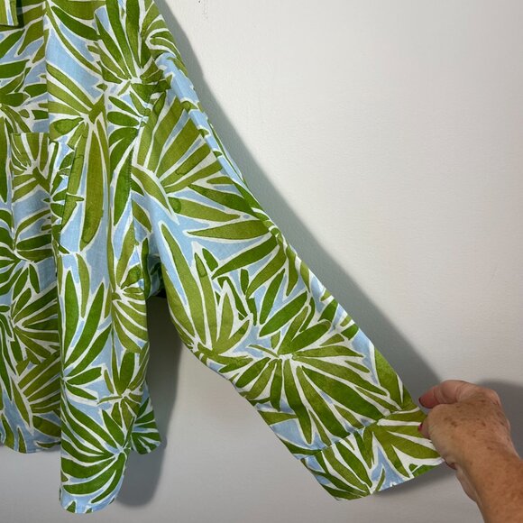 Sigrid Olsen 100% Linen Top.  Size 3X - Picture 4 of 6